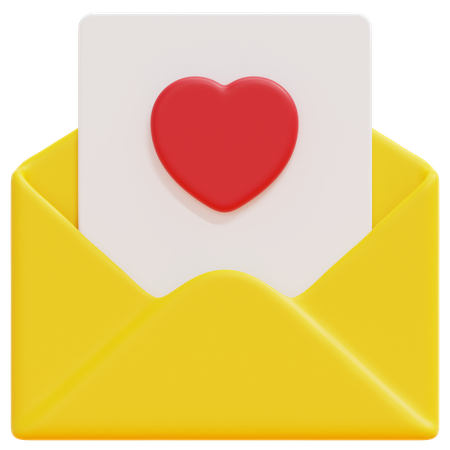 Lettre d'amour  3D Icon