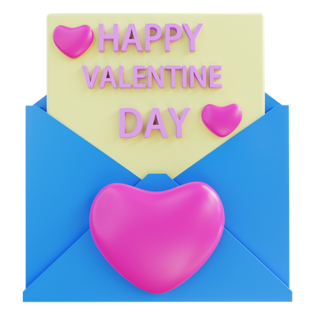 Lettre d'amour  3D Icon