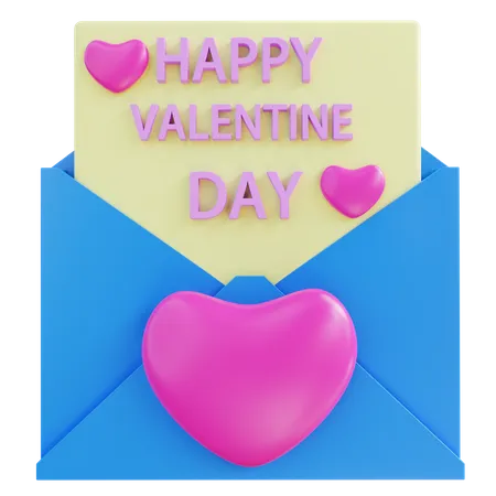 Lettre d'amour  3D Icon