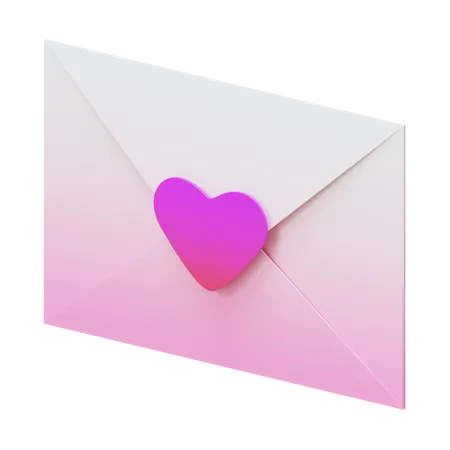 Lettre d'amour  3D Icon