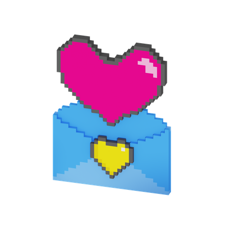 Lettre d'amour  3D Icon