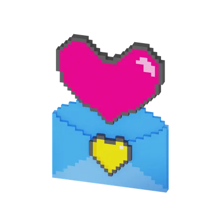 Lettre d'amour  3D Icon