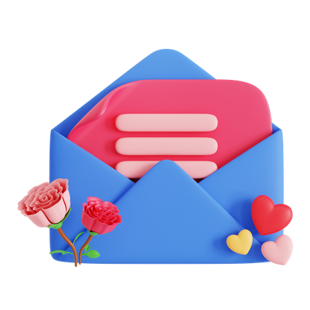 Lettre d'amour  3D Icon