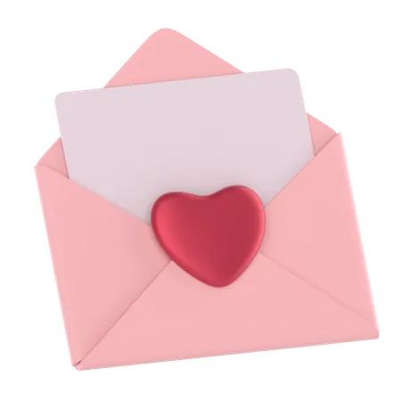 Lettre d'amour  3D Icon