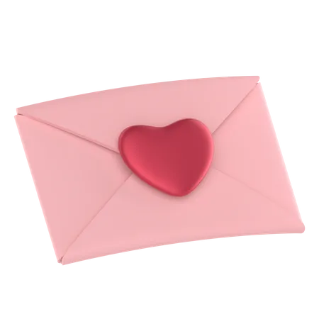 Lettre d'amour  3D Icon