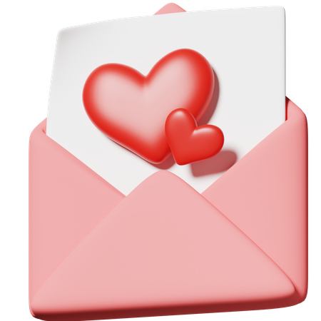 Lettre d'amour  3D Icon