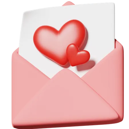 Lettre d'amour  3D Icon