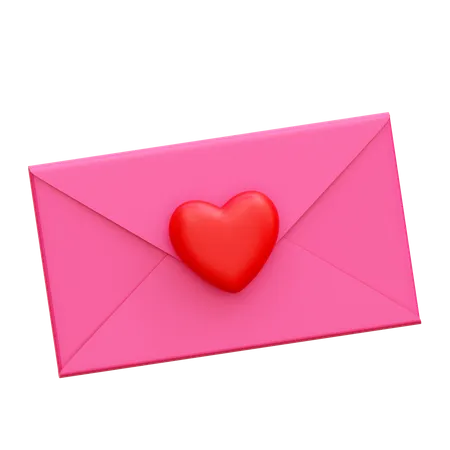 Lettre d'amour  3D Icon