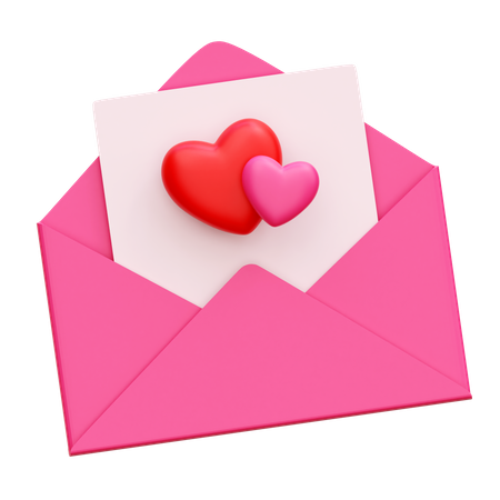 Lettre d'amour  3D Icon