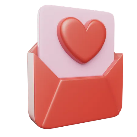 Lettre d'amour  3D Icon