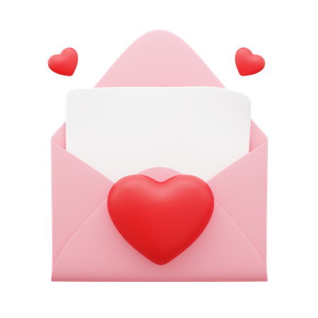 Lettre d'amour  3D Icon