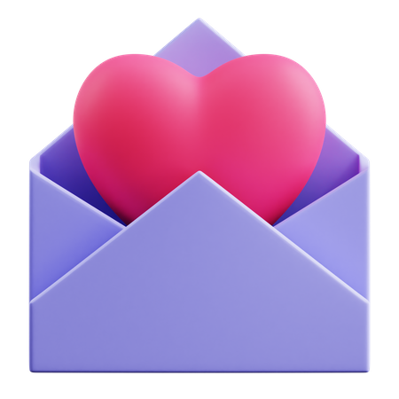 Lettre d'amour  3D Icon