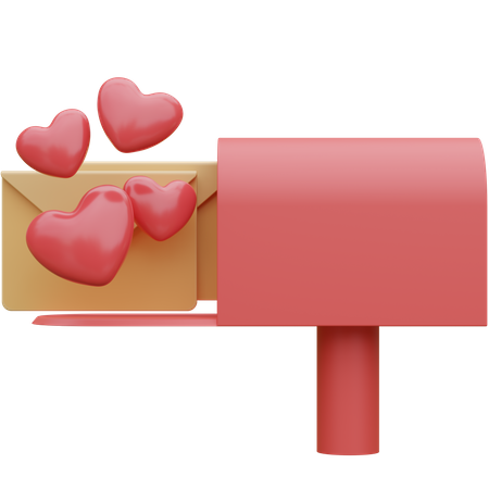 Lettre d'amour  3D Icon