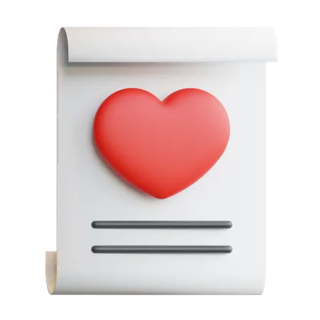 Lettre d'amour  3D Icon