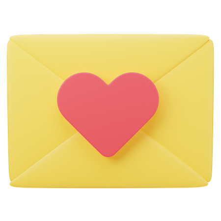 Lettre d'amour  3D Icon