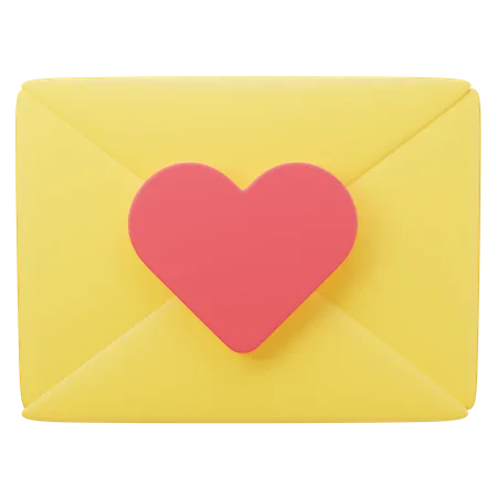 Lettre d'amour  3D Icon