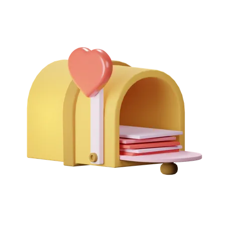 Lettre de la Saint-Valentin  3D Icon