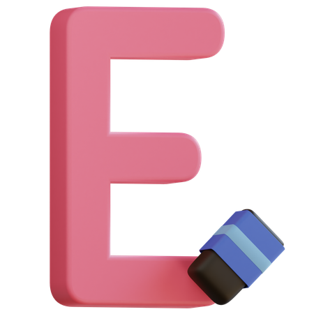 Lettre e  3D Icon