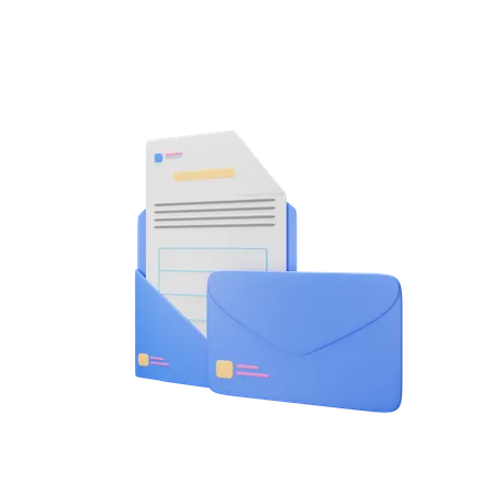 Enveloppe de lettre  3D Illustration