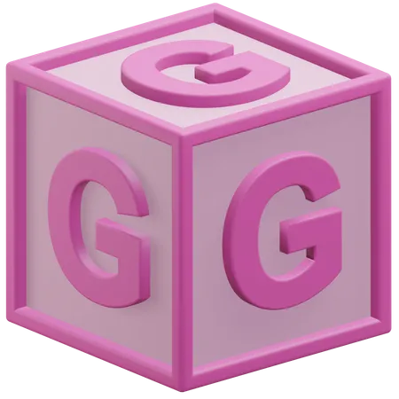 Lettre f cube  3D Icon