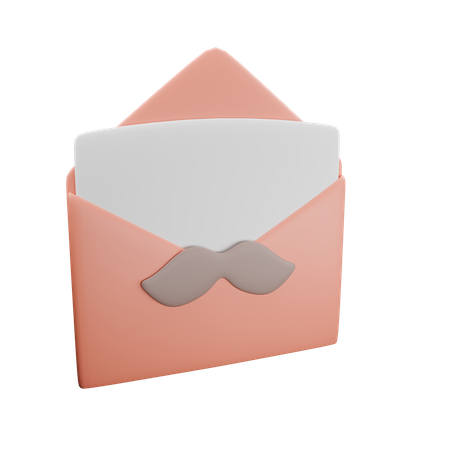 Lettre de fête des pères  3D Icon