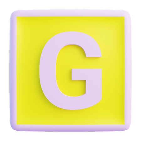 Lettre g  3D Icon