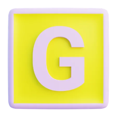 Lettre g  3D Icon