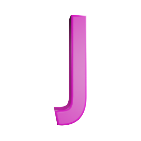 Lettre j  3D Icon