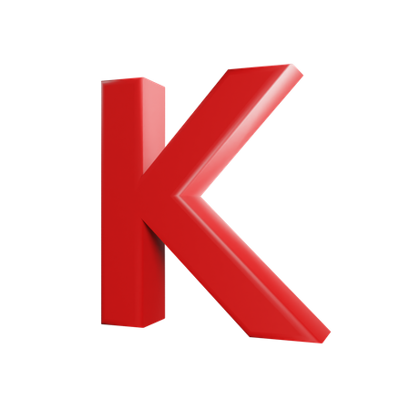 Lettre k  3D Icon