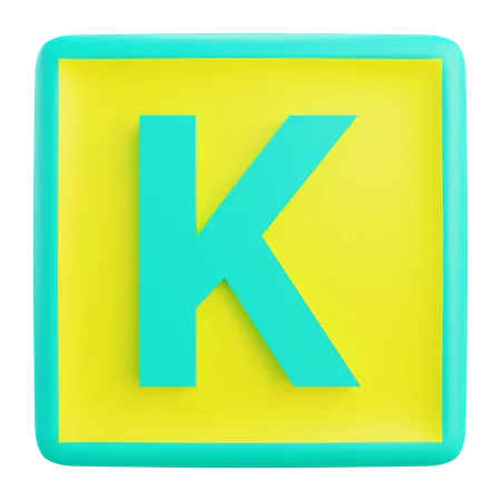 Lettre k  3D Icon