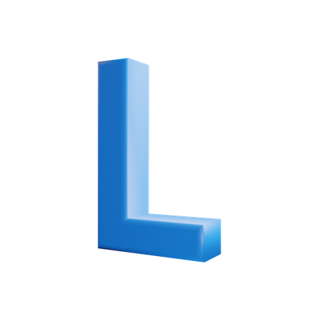 Lettre l  3D Icon