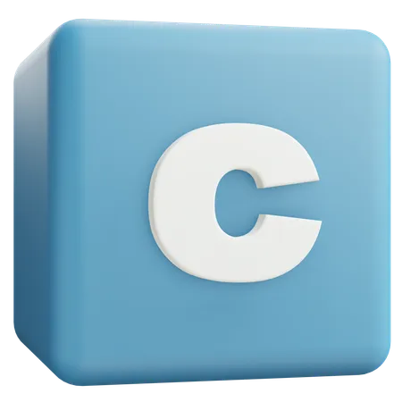 Lettre minuscule c  3D Icon