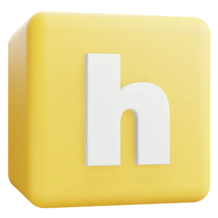 Lettre minuscule h  3D Icon