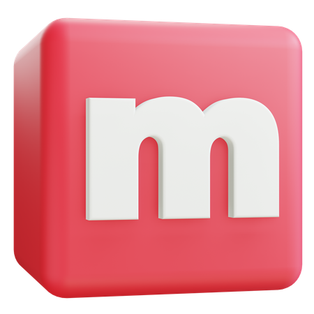 Lettre minuscule m  3D Icon