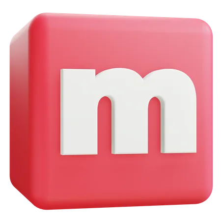 Lettre minuscule m  3D Icon