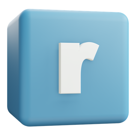 Lettre minuscule r  3D Icon