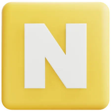 Lettre n  3D Icon