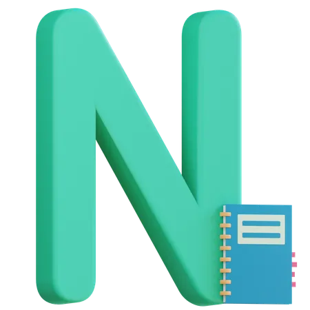 Lettre n  3D Icon