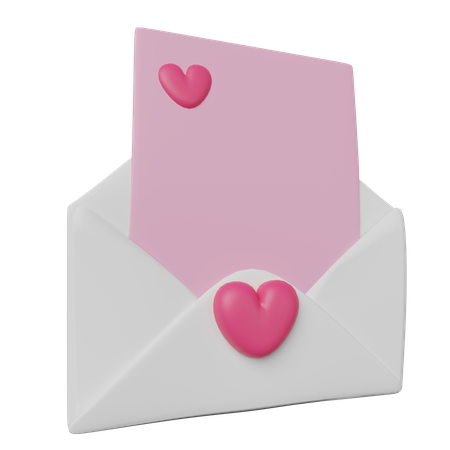 Lettre ouverte  3D Icon