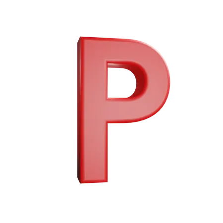 Lettre p  3D Icon
