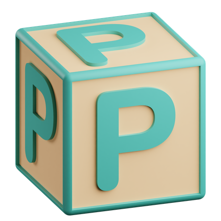 Lettre p  3D Icon