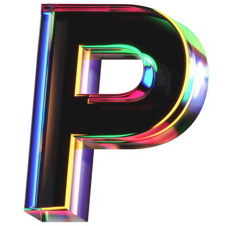 Lettre p  3D Icon