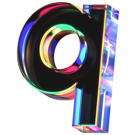 Lettre q  3D Icon