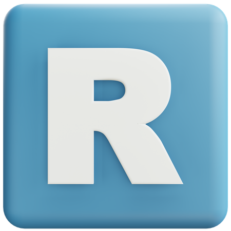 Lettre r  3D Icon