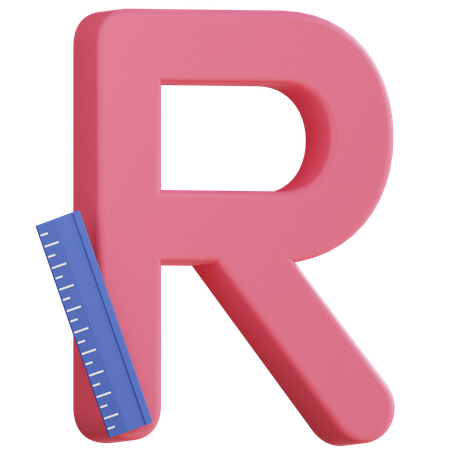 Lettre r  3D Icon