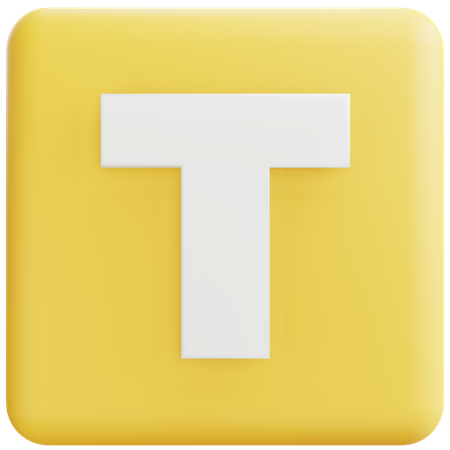 Lettre t  3D Icon