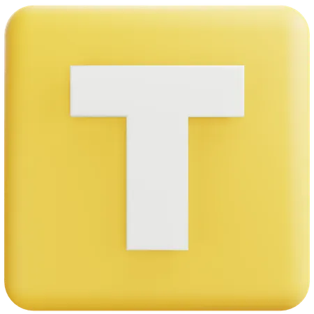 Lettre t  3D Icon