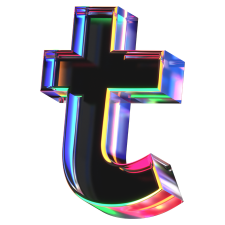 Lettre t  3D Icon