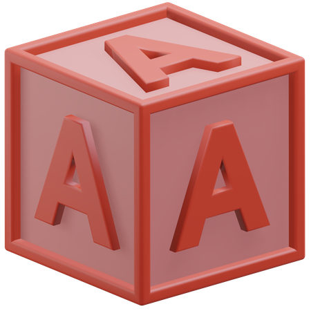 Lettre un cube  3D Icon