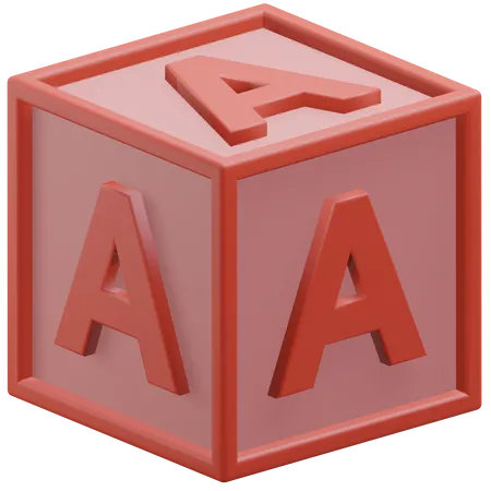 Lettre un cube  3D Icon